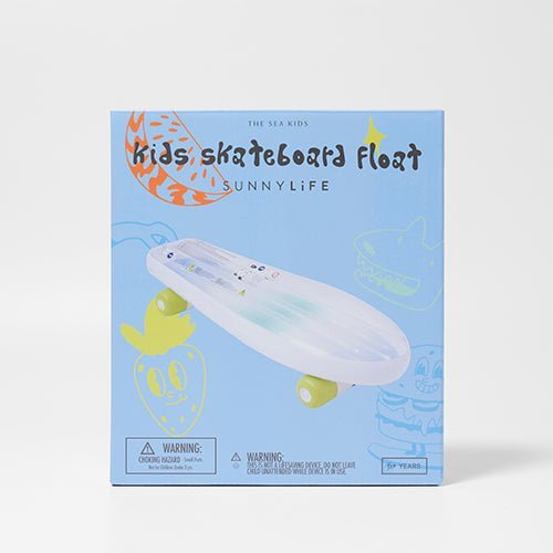 SUNNYLiFE Kids Skateboard Float The Sea Kids Blue-Lime - S41SKASK