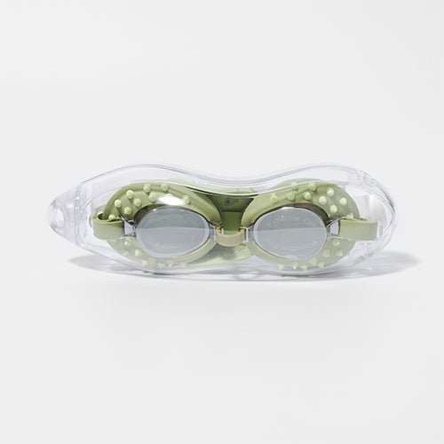 SUNNYLiFE Kids Swim Goggles Cookie The Croc Khaki - S41SGCRC
