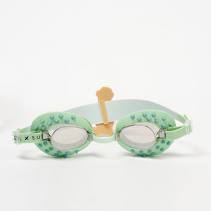 SUNNYLIFE Kids Swim Goggles Shred Turtle Aqua - Swim Goggles - | The Mom Store