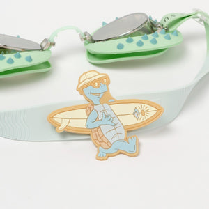SUNNYLIFE Kids Swim Goggles Shred Turtle Aqua - Swim Goggles - | The Mom Store