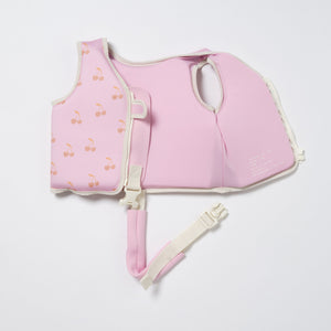 SUNNYLIFE Kids Swim Vest 1 - 2 Cotton Candy Cherry - S51VVPK1