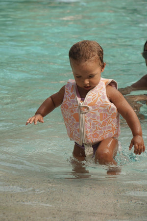 SUNNYLIFE Kids Swim Vest 1 - 2 Ocean Magic Pink - RCSVSOMP