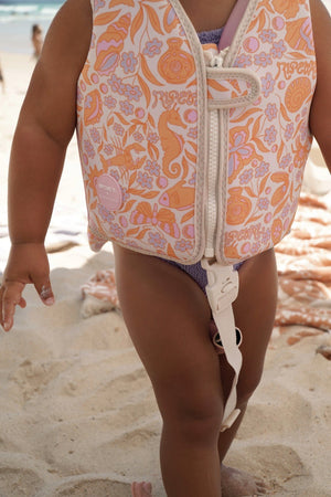SUNNYLIFE Kids Swim Vest 1 - 2 Ocean Magic Pink - RCSVSOMP