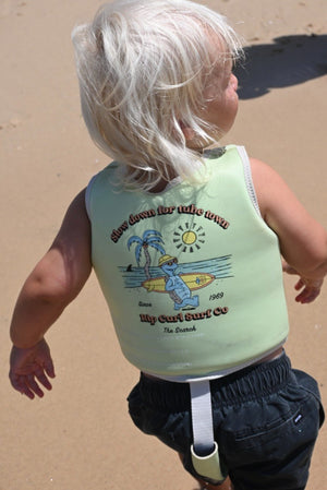SUNNYLIFE Kids Swim Vest 1 - 2 Shred Turtle Aqua - RCSVSSTA
