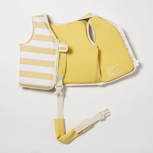SUNNYLIFE Kids Swim Vest 1 - 2 Sid the Seagull Mustard Stripe - S51VVMS1