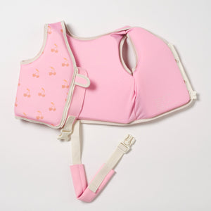 SUNNYLIFE Kids Swim Vest 2 - 3 Cotton Candy Cherry - S51VVPK2
