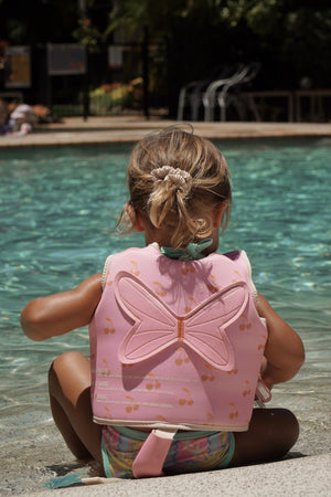 SUNNYLIFE Kids Swim Vest 2 - 3 Cotton Candy Cherry - S51VVPK2