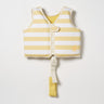 SUNNYLIFE Kids Swim Vest 2 - 3 Sid the Seagull Mustard Stripe - S51VVMS2