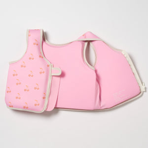 SUNNYLIFE Kids Swim Vest 3 - 6 Cotton Candy Cherry - S51VVPK4