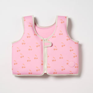 SUNNYLIFE Kids Swim Vest 3 - 6 Cotton Candy Cherry - S51VVPK4