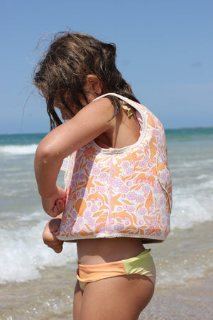 SUNNYLIFE Kids Swim Vest 3 - 6 Ocean Magic Pink - RCSVLOMP