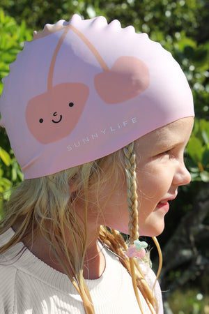 SUNNYLIFE Kids Swimming Cap Cotton Candy Cherry - S51SCCCP