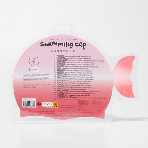 SUNNYLiFE Kids Swimming Cap Melody the Mermaid Pink - S41SCMER