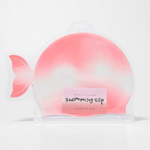 SUNNYLiFE Kids Swimming Cap Melody the Mermaid Pink - S41SCMER