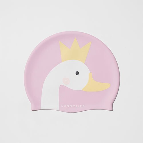 SUNNYLiFE Kids Swimming Cap Princess Swan Multi - S41SCSWN