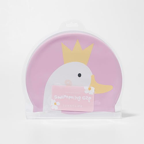 SUNNYLiFE Kids Swimming Cap Princess Swan Multi - S41SCSWN