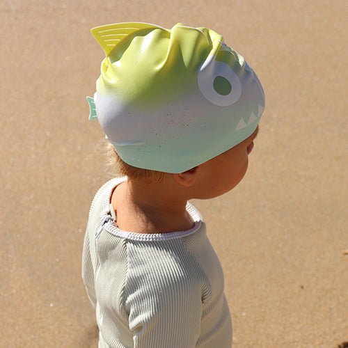 SUNNYLiFE Kids Swimming Cap Salty the Shark Multi - S41SCSHK