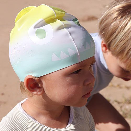 SUNNYLiFE Kids Swimming Cap Salty the Shark Multi - S41SCSHK