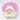 Pink inflatable pool with baby swimming ring on a white background