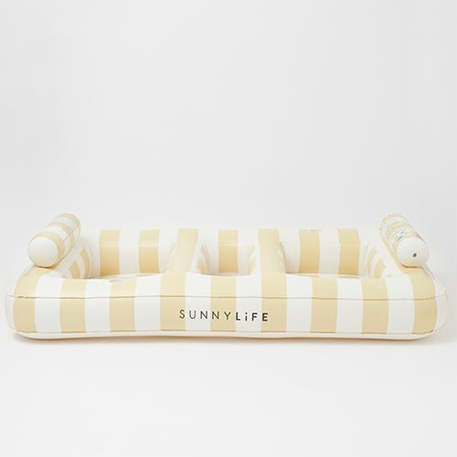 SUNNYLiFE Luxe Twin Hammock Float Mango Bay Soft Mustard - S41THCLR