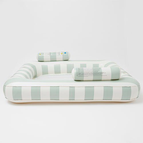 SUNNYLiFE Luxe Twin Hammock Float The Vacay Soft Olive - S41DHWHT