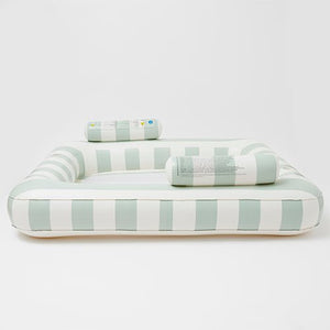 SUNNYLiFE Luxe Twin Hammock Float The Vacay Soft Olive - S41DHWHT