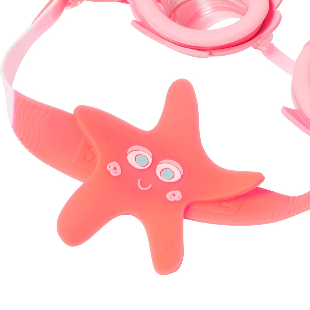 SUNNYLiFE Melody the Mermaid Mini Swim Goggles Neon Strawberry - SCMSGNST