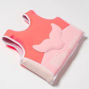 SUNNYLiFE Melody the Mermaid Swim Vest Neon Strawberry - SCMSVSTS