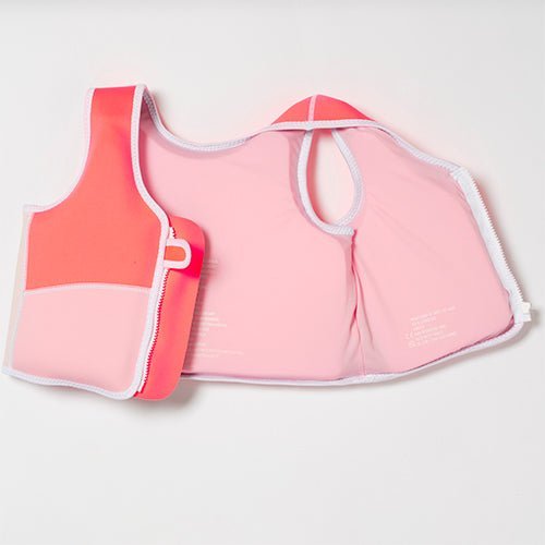 SUNNYLiFE Melody the Mermaid Swim Vest Neon Strawberry - SCMSVSTS