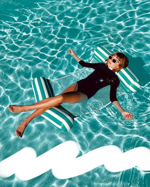 SUNNYLiFE Ocean Color Inflatable Mesh Hammock Float Drift - S3LMHASS