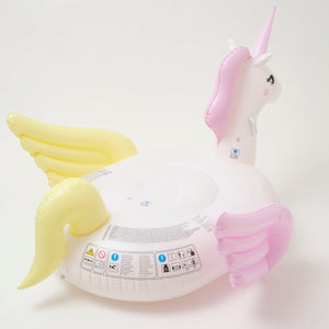 SUNNYLiFE Pastel Color Inflatable Unicorn Luxe Ride-On Float - S3LRIDGU