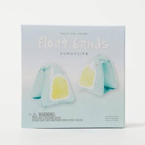 SUNNYLiFE Salty the Shark Float Bands Aqua - SCIFBAQU