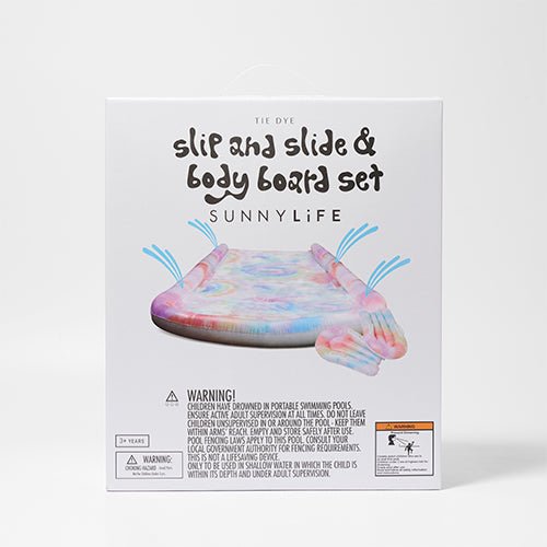 SUNNYLiFE Slip, Slide and Boogie Board Set Tie Dye Tie Dye - S41SNSTD