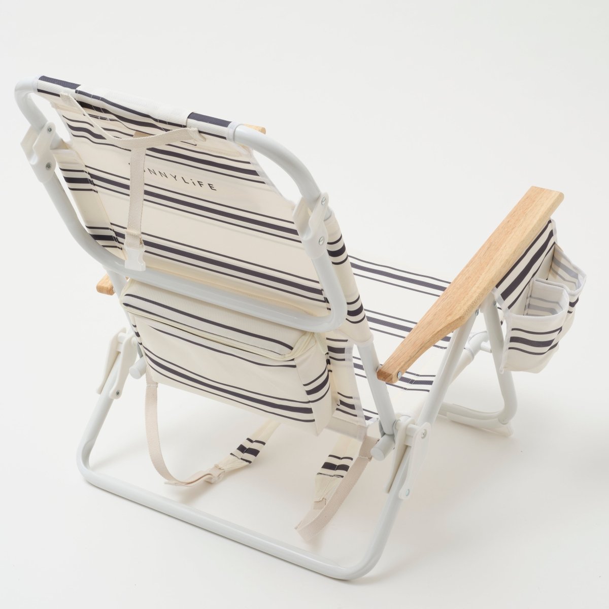 SUNNYLiFE Teal Color Stripes Print Deluxe Beach Chair Casa Fes - S31DBCIS