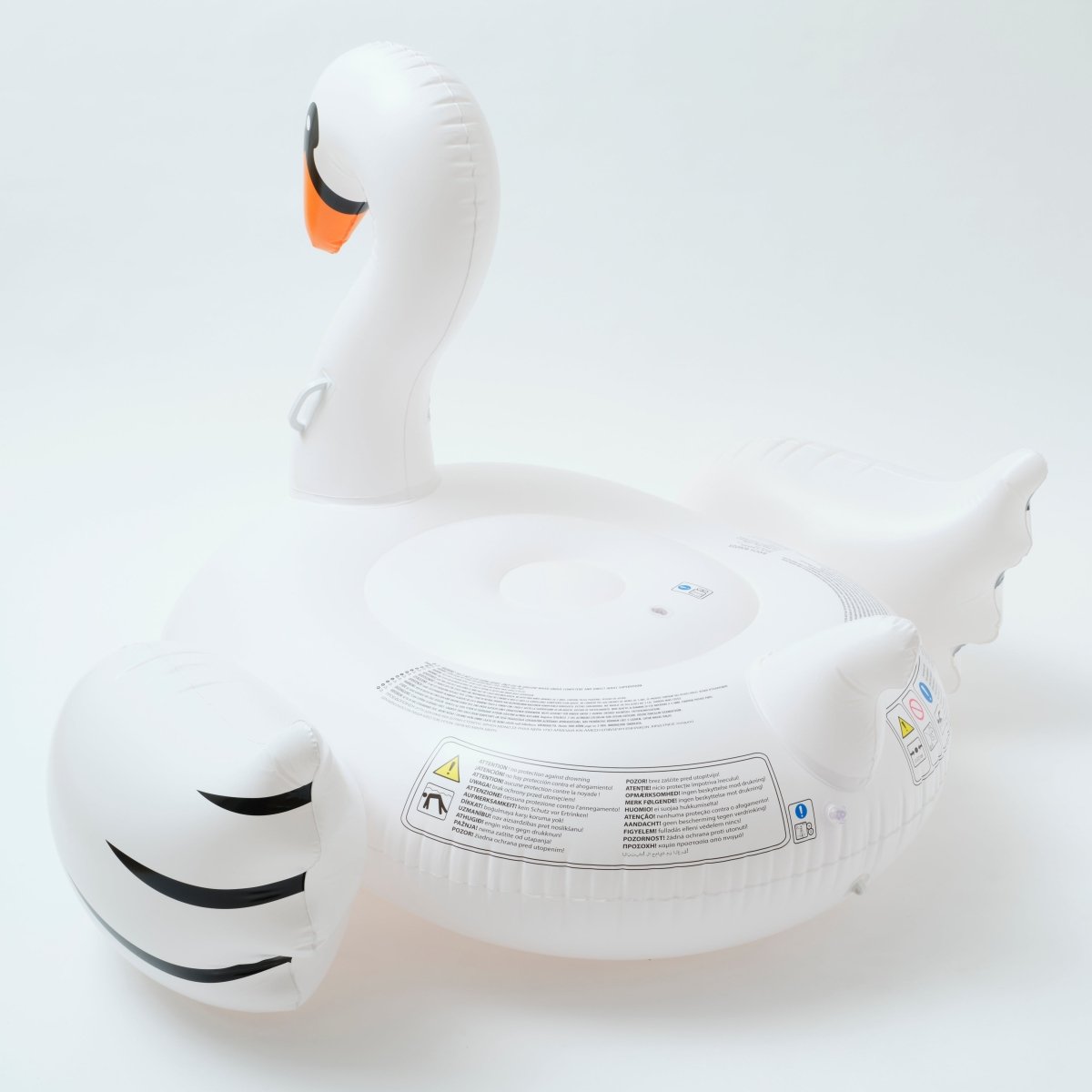 SUNNYLiFE The Resort Original Luxe Ride-On Float Swan - SCSWAWHI