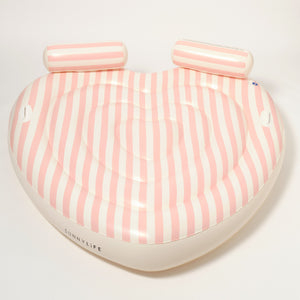 SUNNYLIFE Twin Heart Lie - On Stole My Heart Pink Stripe - S51HHFGL