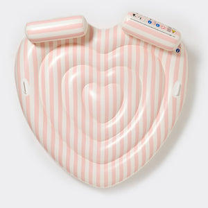 SUNNYLIFE Twin Heart Lie - On Stole My Heart Pink Stripe - S51HHFGL