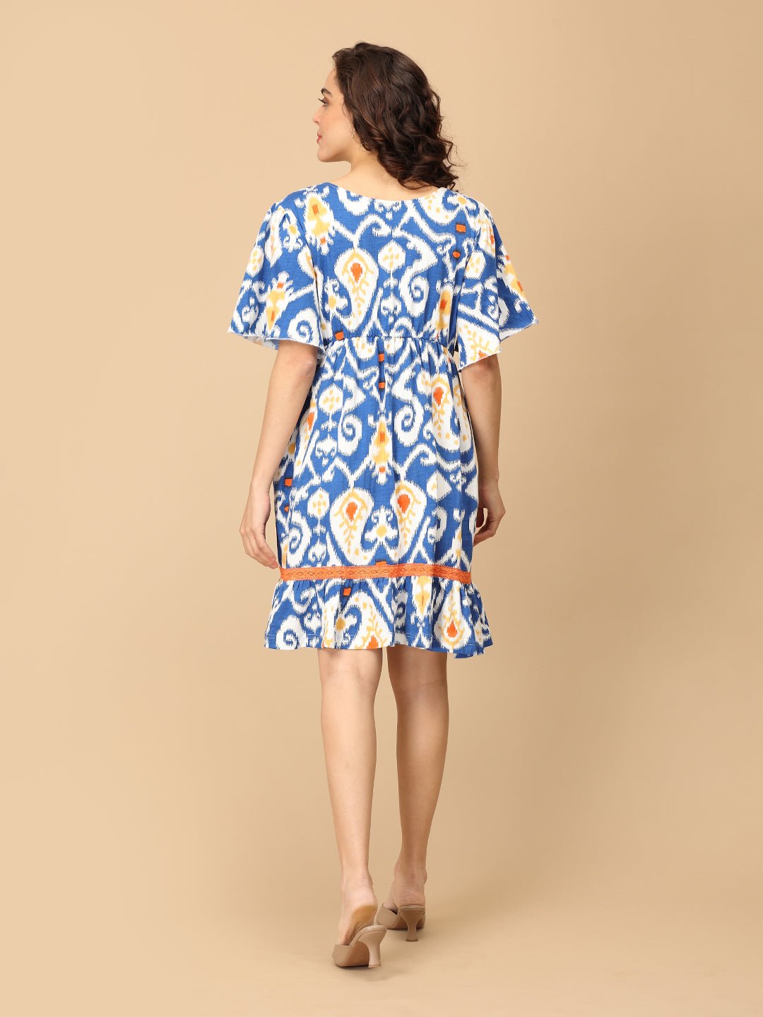 Sunset in Santorini Maternity and Nursing Dress - DRS - SD - SNIST - S