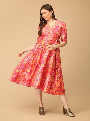 Sunset Salsa Maternity and Nursing Dress - DRS - SK - SNSLS - S