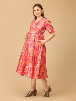 Sunset Salsa Maternity and Nursing Dress - DRS - SK - SNSLS - S