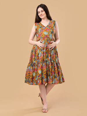 Sunshine State Maternity And Nursing Dress - S Maternity Casual Dress