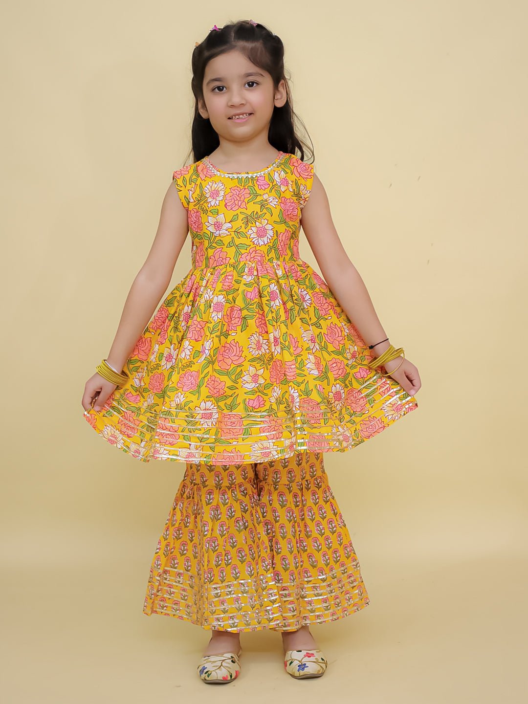 Sunshine Sultaana Anarkali Kurta Sharara Set - KES - SC - SLTAD - 0 - 6