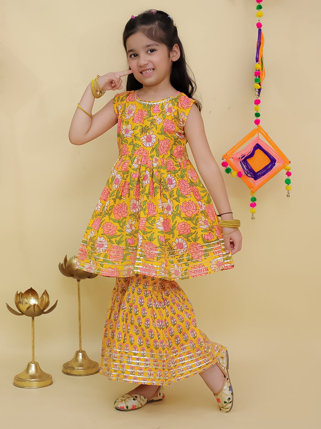 Sunshine Sultaana Anarkali Kurta Sharara Set - KES - SC - SLTAD - 0 - 6