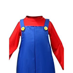 Super Brothers, Plumber Adult Halloween Costume Fancy Dress Up - S Halloween
