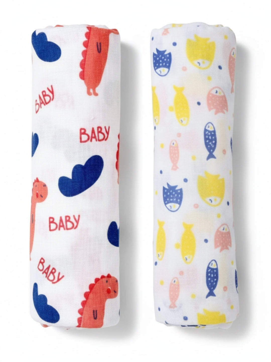 Baby Swaddle Wrap Combo- Finding Nemoo & Baby Dino