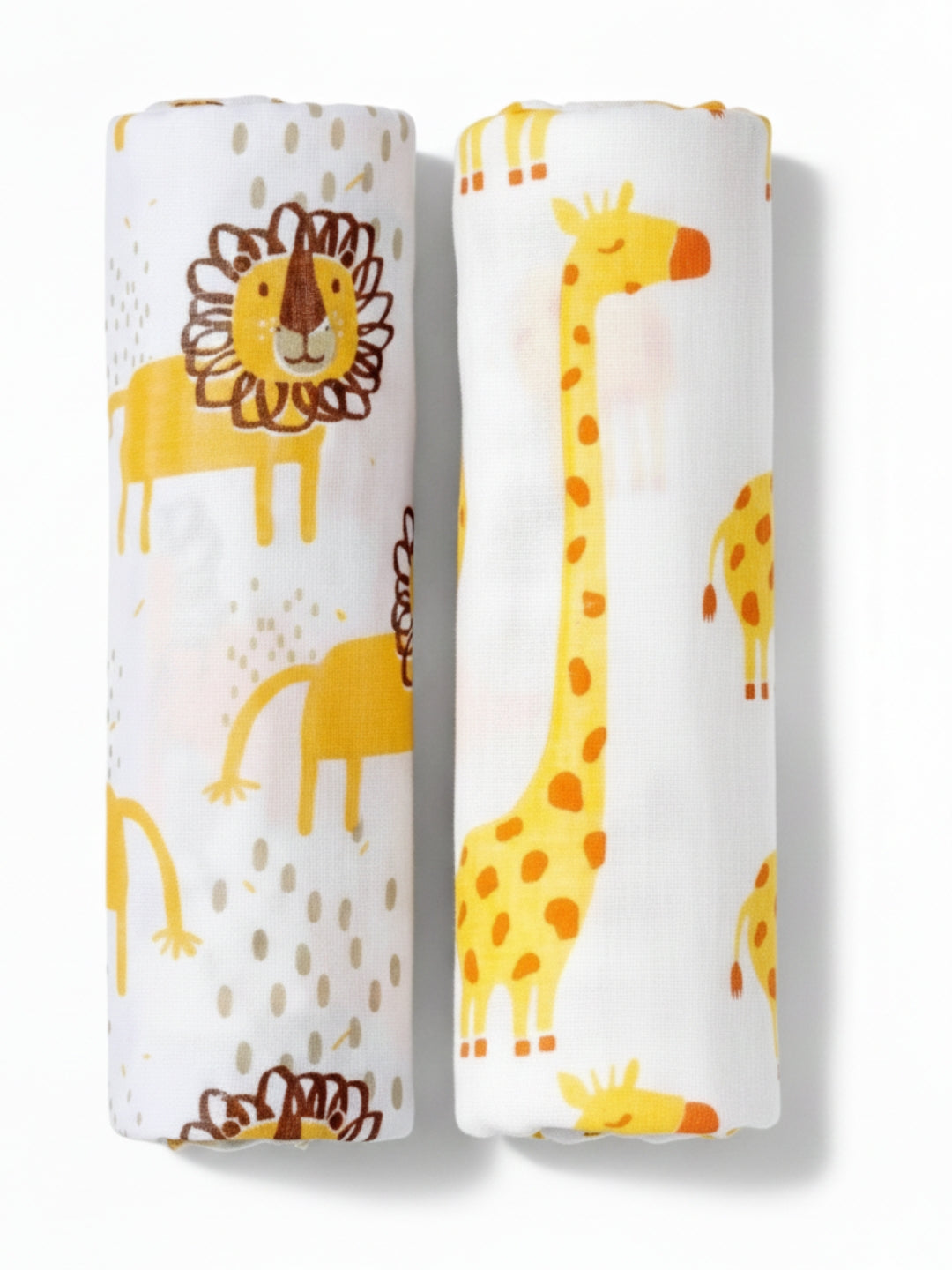 Baby Swaddle Wrap Combo- Jungle King & Tall As A Giraffe