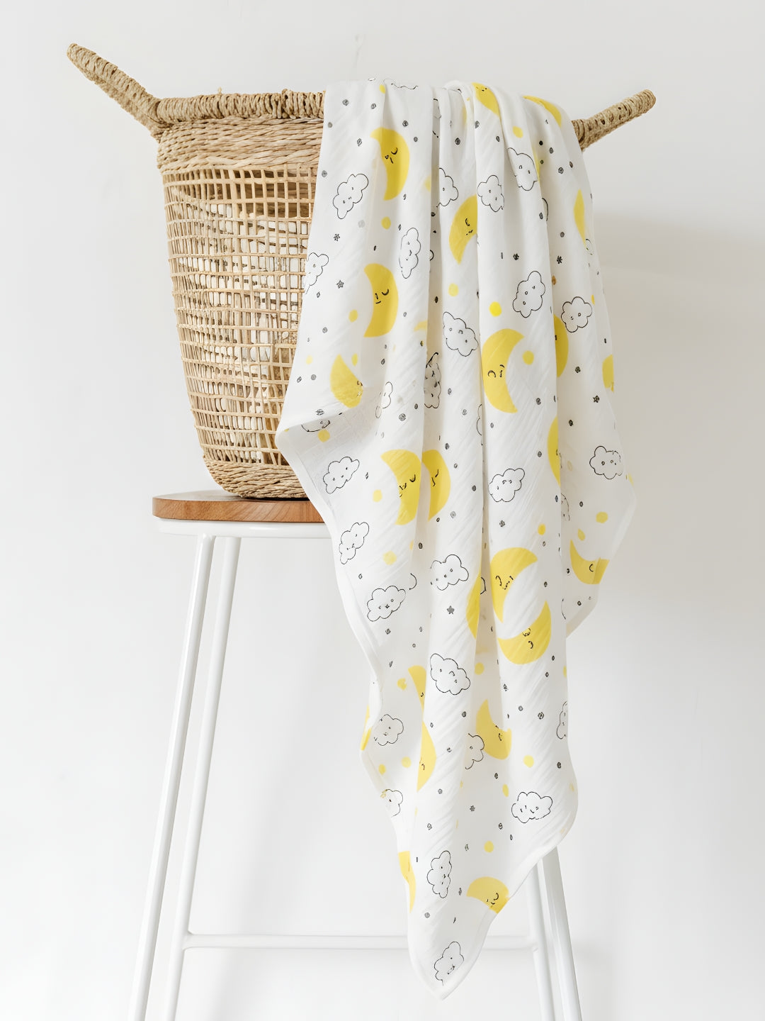 Baby Swaddle Wrap- Moon and Stars
