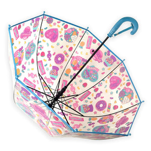 Sweet Candy theme Dome style Transparent Umbrella for Kids, 1 - 5years - Monsoon Wear
