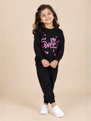 Sweet Girl Jogger Set - 0-6 Months Kids Winter Set