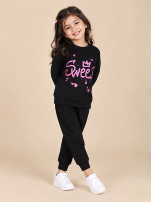 Sweet Girl Jogger Set - 0-6 Months Kids Winter Set